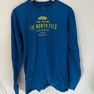 North‎ Face Blue Long Sleeve Shirt